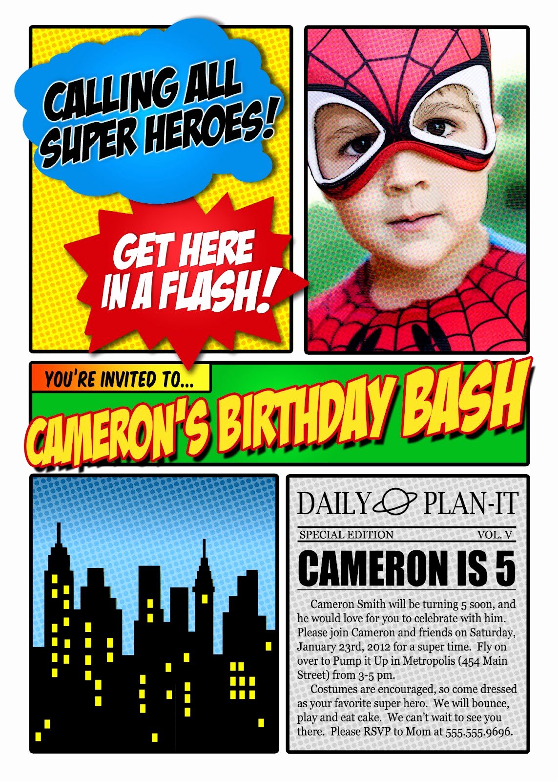 Free Superhero Invitation Templates New Superhero Invitation Template