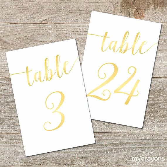 Free Table Number Templates 4x6 Best Of Printable Table Numbers – Namiswla