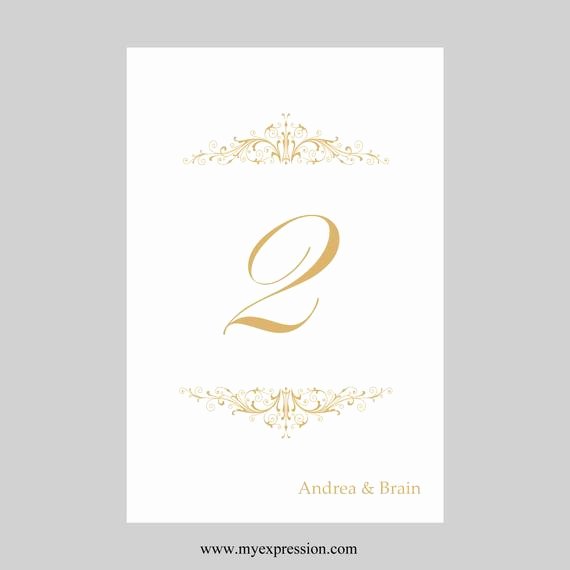 Free Table Number Templates 4x6 Luxury Template Blog 99