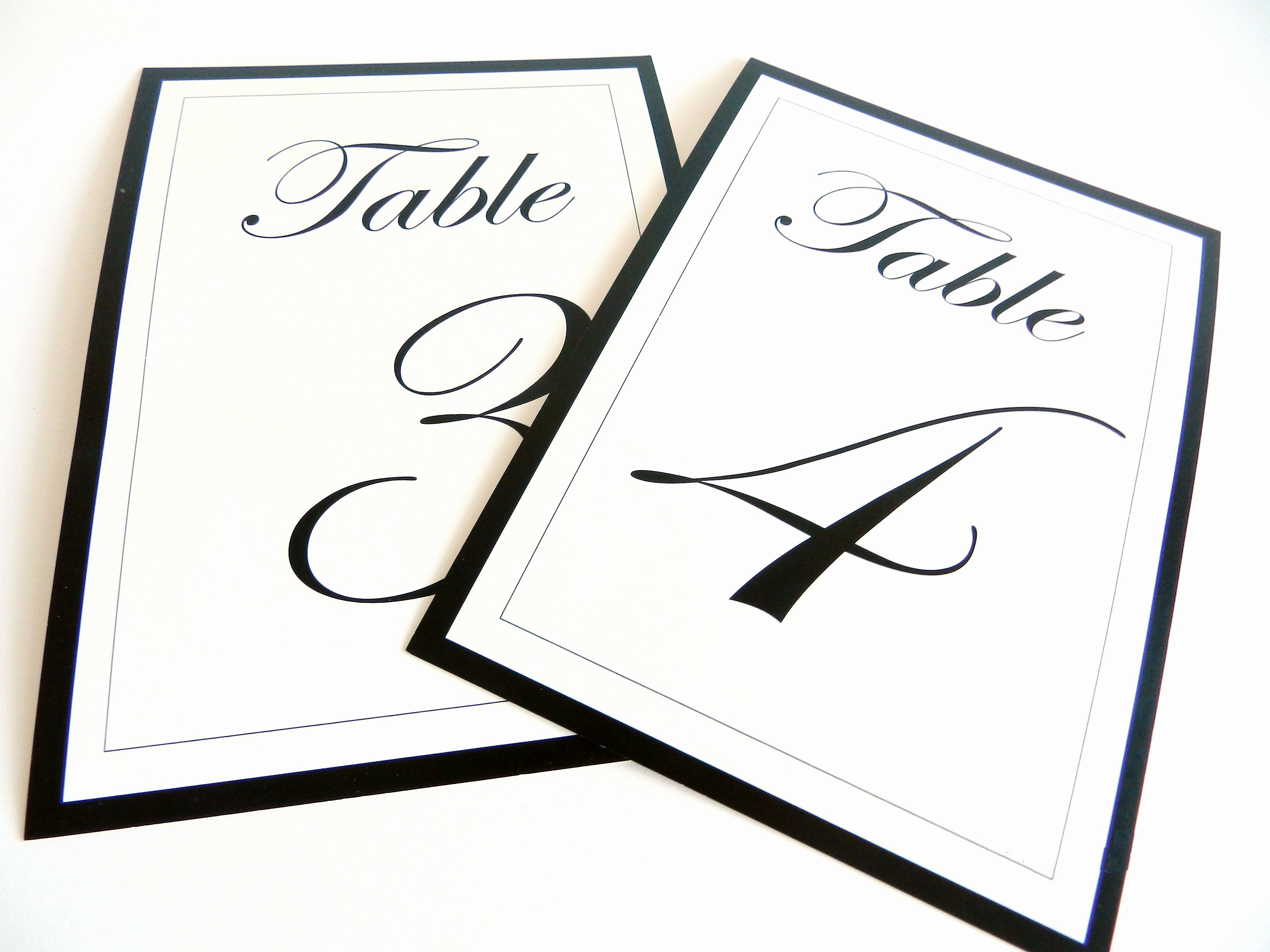 Free Table Number Templates 4x6 Unique [etsy Sale] Flat Wedding Table Numbers