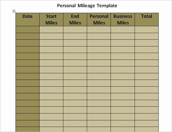 Free Truckers Log Book Template Fresh 44 Mileage Log Templates Free Word Excel Pdf format