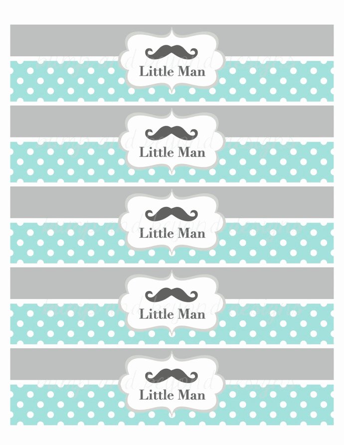 Free Water Bottle Label Template Baby Shower Elegant 22 Custom Printable Water Bottle Labels