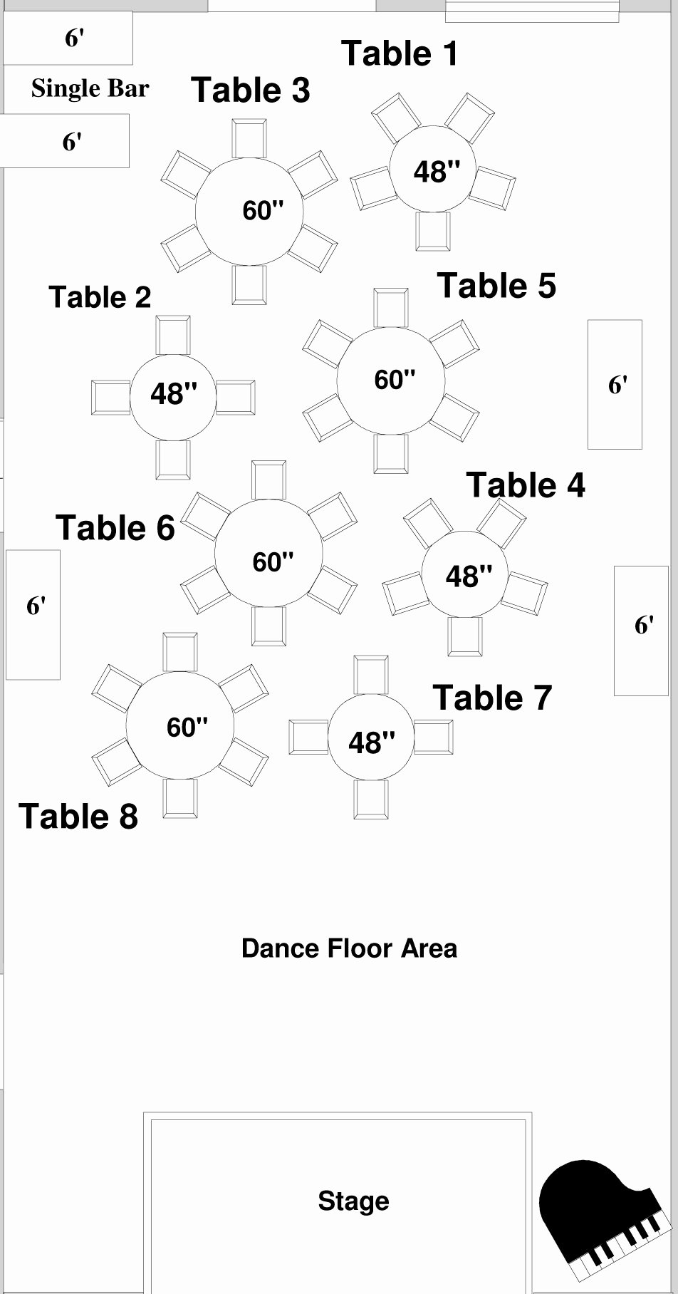 Free Wedding Floor Plan Template Elegant Choosing A Floor Plan for Your Wedding Reception