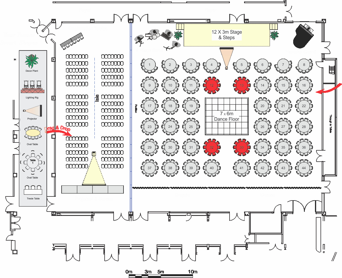 Free Wedding Floor Plan Template Elegant event Layout Design software Cadplanners event Layouts