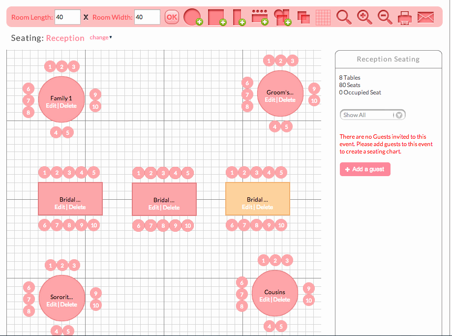 Free Wedding Floor Plan Template Luxury Free Wedding Seating Plan tool