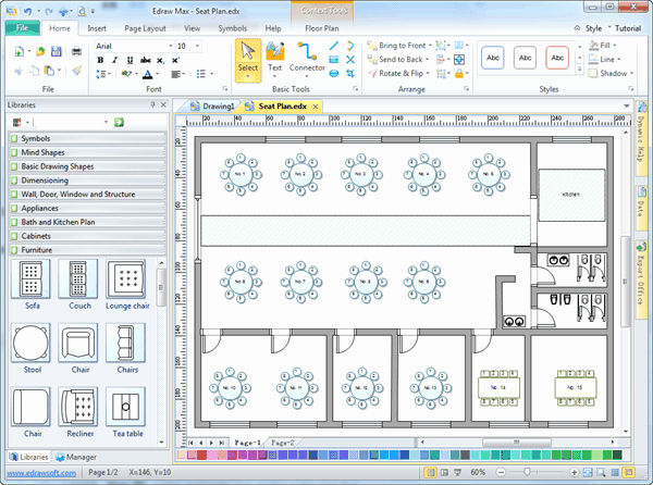 Free Wedding Floor Plan Template Luxury Seating Plan software