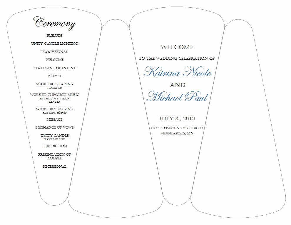 Free Wedding Program Fan Templates Awesome Fan Wedding Program Free Template Mastersport