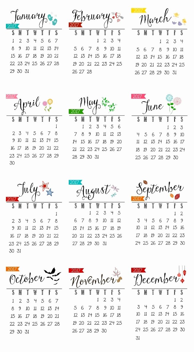 Free Yearly Calendar 2017 Best Of 25 Best Ideas About 2017 Calendar Printable On Pinterest