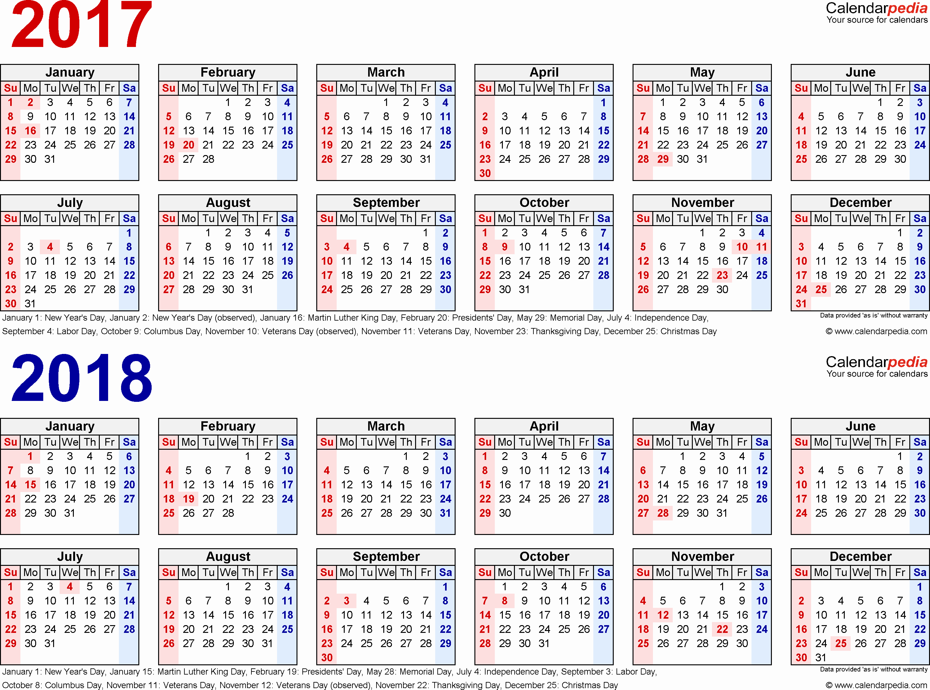 Free Yearly Calendar 2017 Elegant 2017 2018 Calendar Free Printable Two Year Excel Calendars