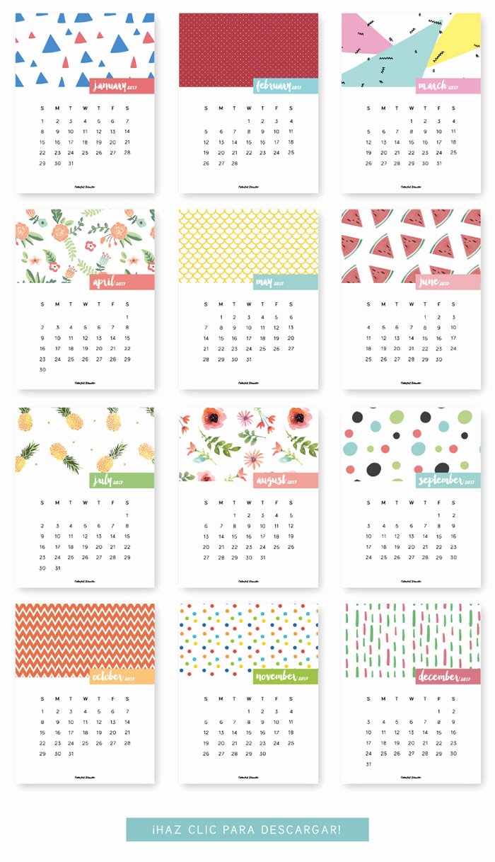 Free Yearly Calendar 2017 Fresh 20 Free Printable Calendars for 2017 Hongkiat