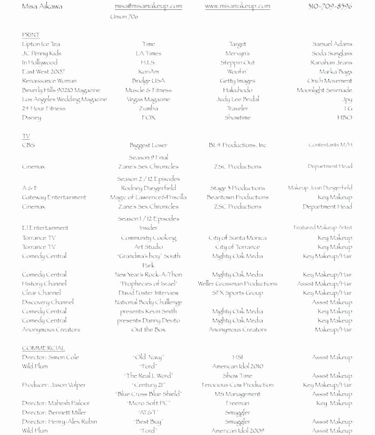 Freelance Makeup Artist Contract Templates Awesome Hair and Makeup Service Contract