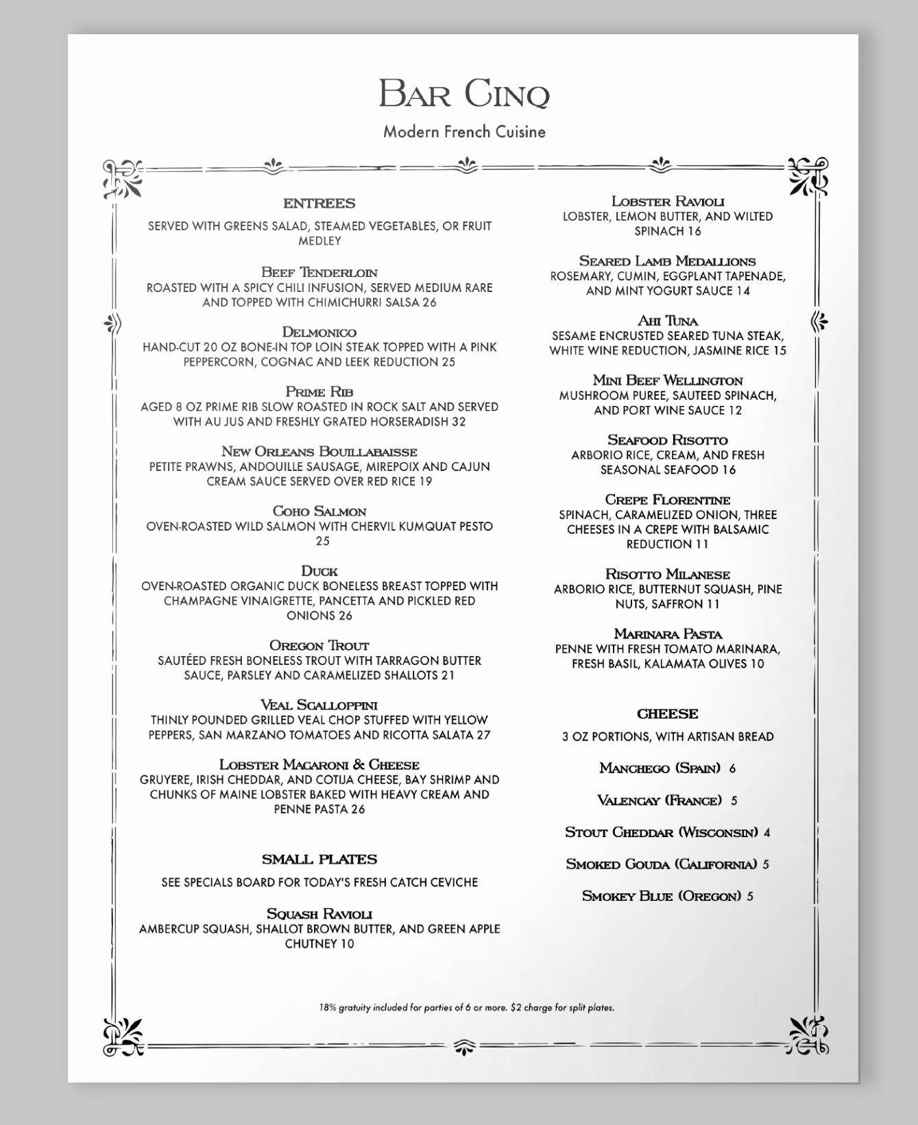 French Menu Design Inspirational A Vintage French Menu with A Classic Black and White