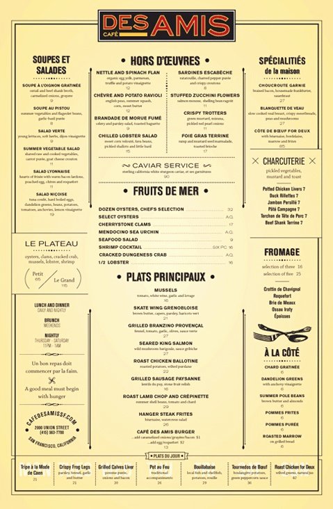 French Menu Design Luxury Best 25 French Restaurant Menu Ideas On Pinterest