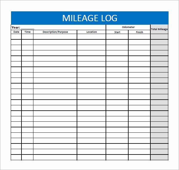 Fuel Log Book Template Excel Best Of Mileage Log Template 13 Download Free Documents In Pdf Doc