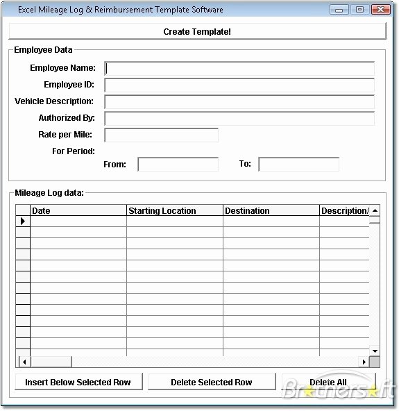 Fuel Log Book Template Excel Luxury Download Free Excel Mileage Log&amp;reimbursement Template