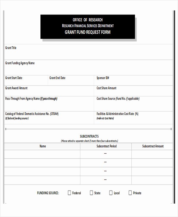 Fund Request form Template Awesome Sample Funding Request form 10 Examples In Word Pdf