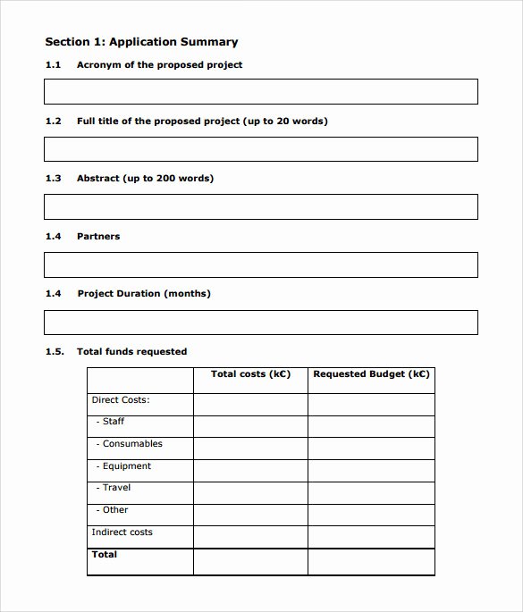 Fund Request form Template New 7 Funding Proposal Samples