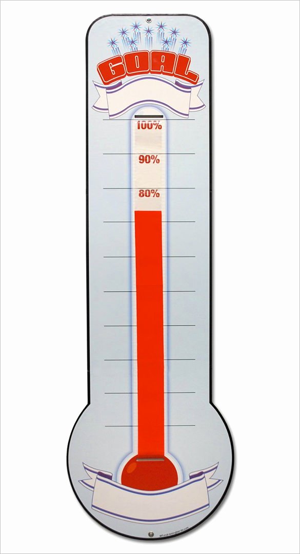 Fundraising Goal Chart Template Beautiful 25 Awesome thermometer Templates &amp; Designs Psd Pdf