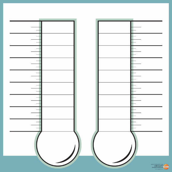 Fundraising Goal Chart Template New thermometer Template