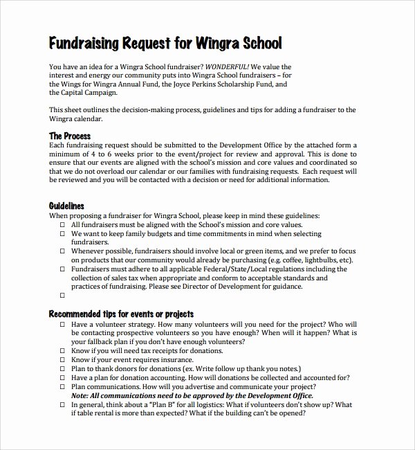 Fundraising Plan Template Free Luxury 11 Fundraising Proposal Templates