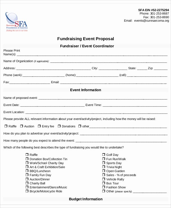 Fundraising Plan Template Free Unique 8 Fundraising event Proposal Templates Word Pdf Pages