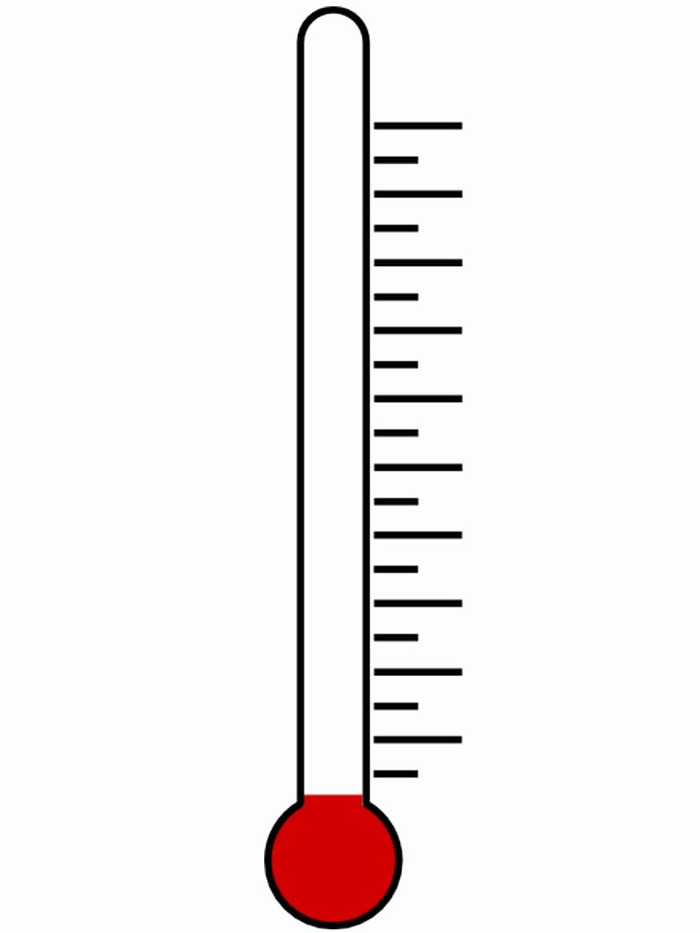 Fundraising thermometer Excel Fresh Best thermometer Template Clipartion