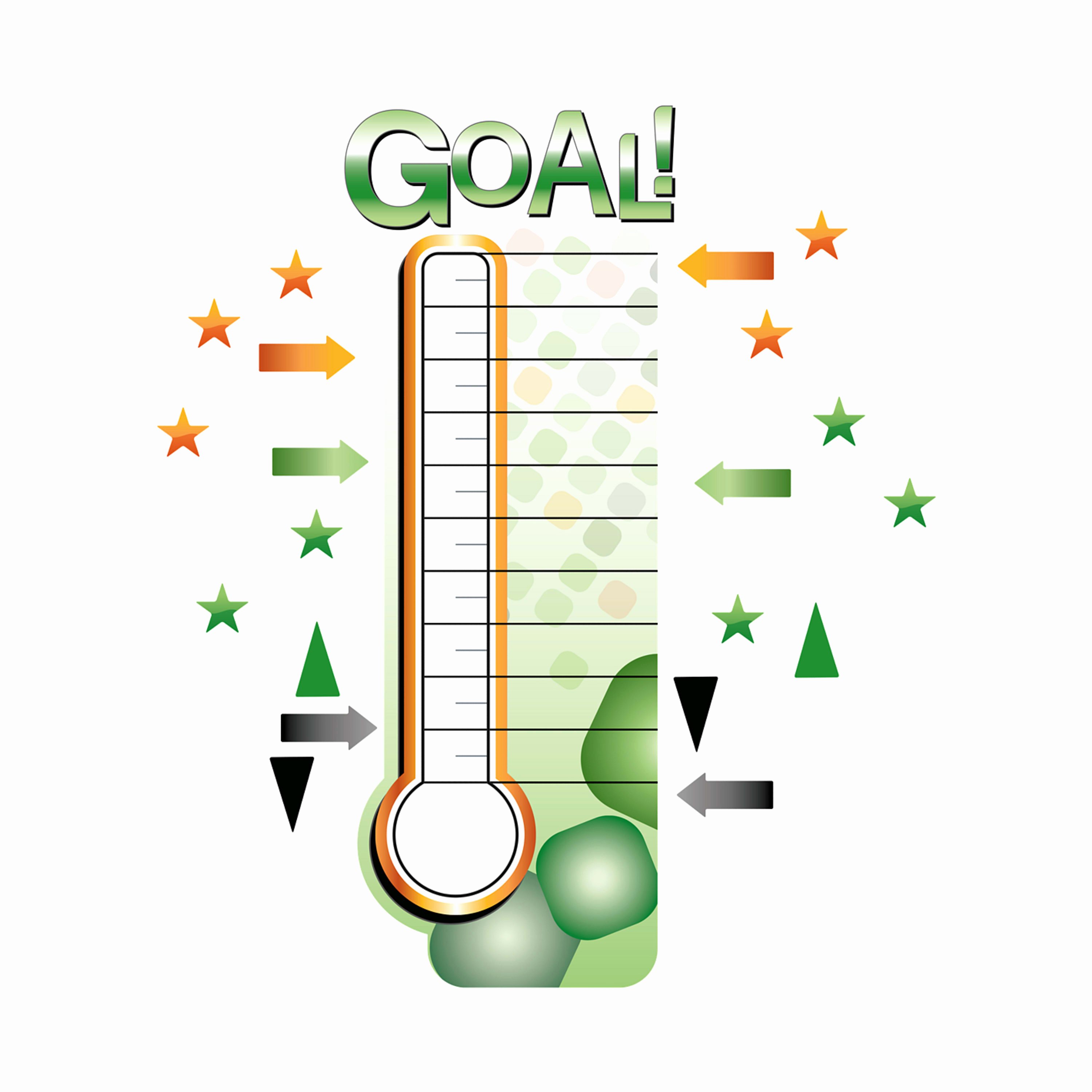 Fundraising thermometer Image Luxury Dry Erase Fundraising thermometer X Removable