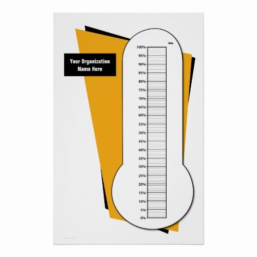 Fundraising thermometer Image Luxury Fundraising thermometer by Percentage Poster