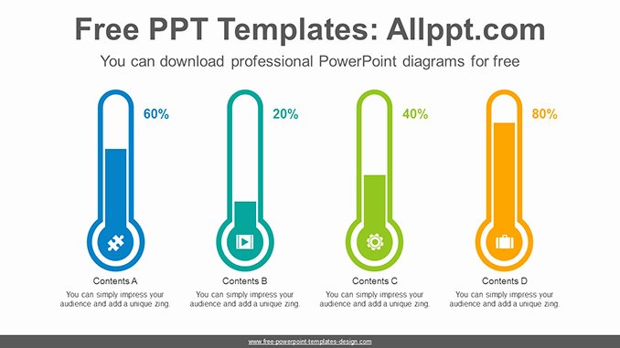 Fundraising thermometer Template Editable Lovely thermometer Bar Chart Powerpoint Diagram Template