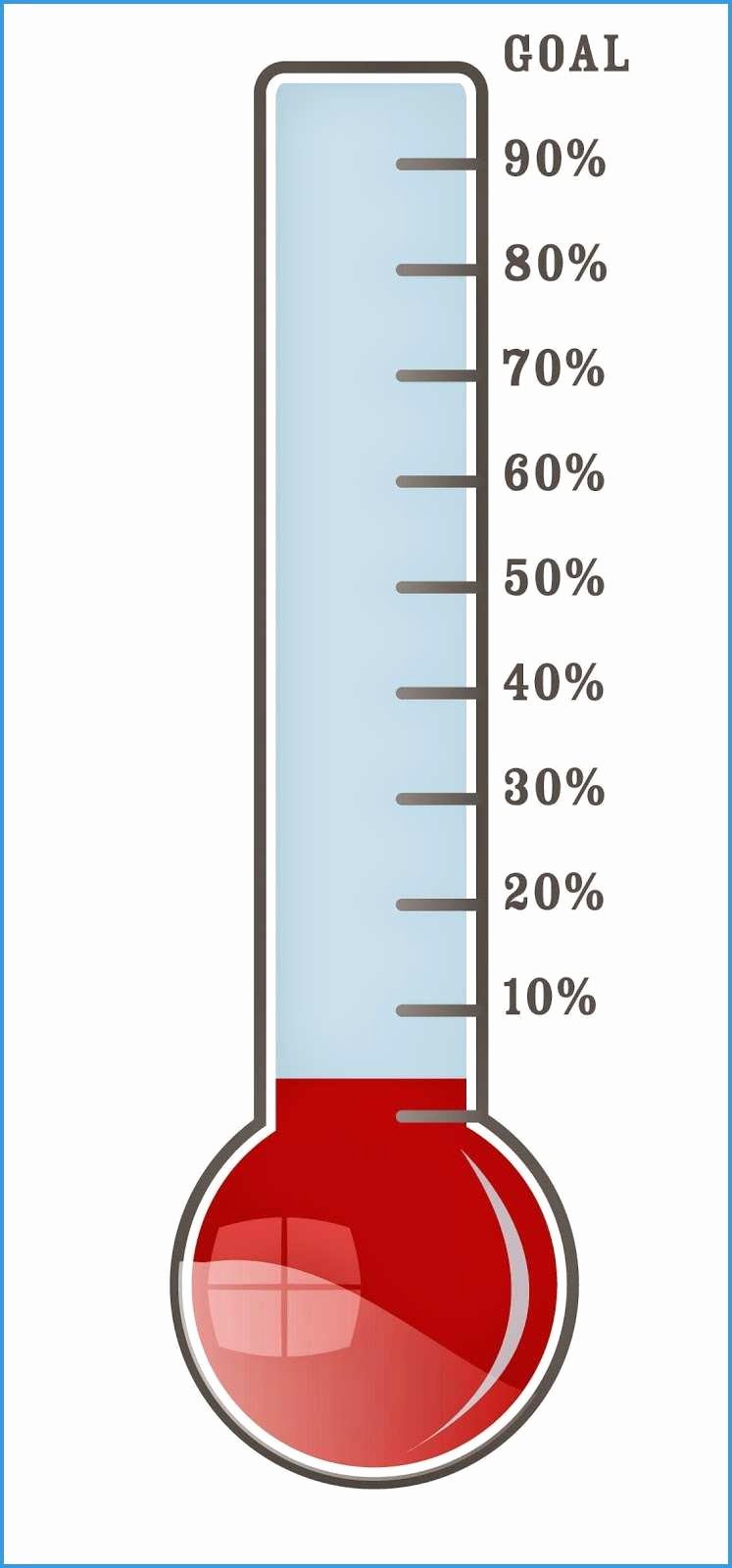 Fundraising thermometer Template Excel Beautiful Sales Goal thermometer Excel Template with Powerpoint Plus