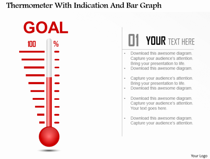 Fundraising thermometer Template Powerpoint Fresh Powerpoint Tutorial 9 How to Create A thermometer