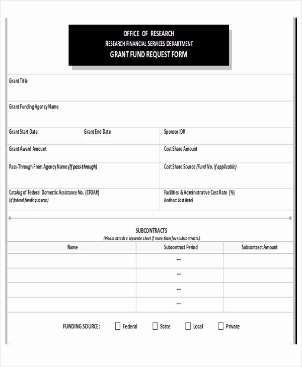 Funds Request form Template Elegant Sample Funding Request form 10 Examples In Word Pdf