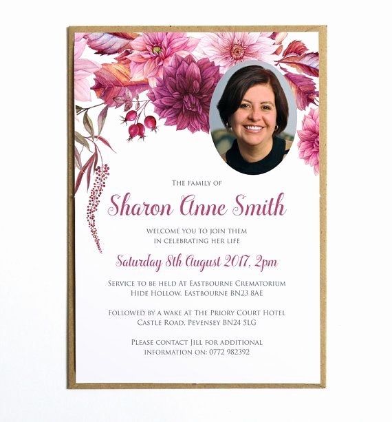 Funeral Memorial Card Template Awesome the 25 Best Funeral Invitation Ideas On Pinterest