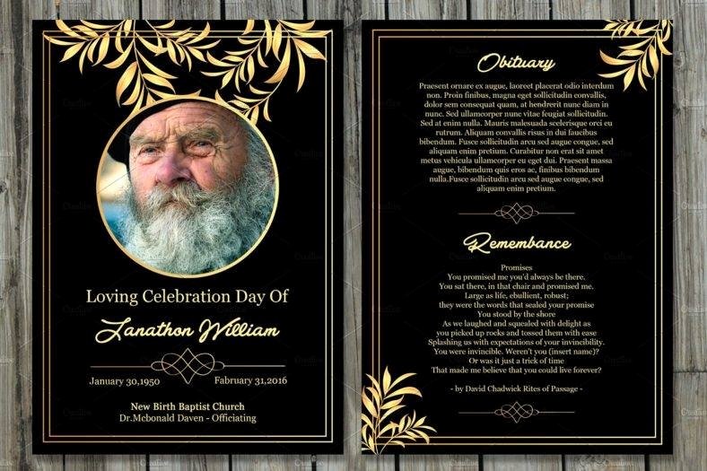 Funeral Memorial Card Template Beautiful 11 Funeral Memorial Card Designs &amp; Templates Psd Ai