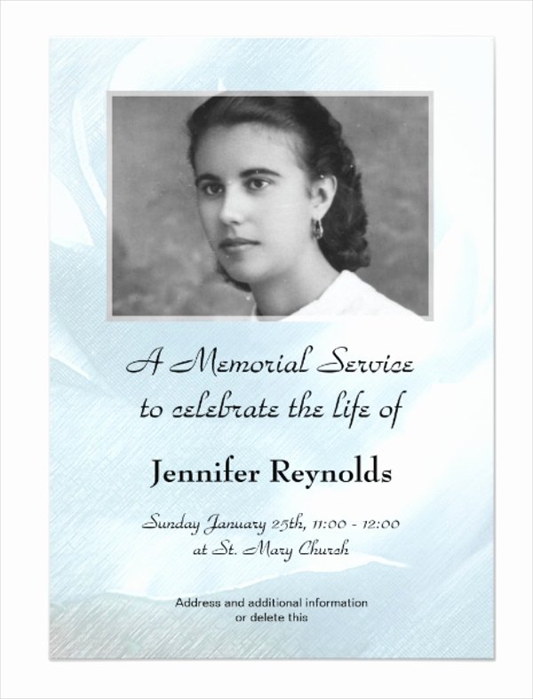 Funeral Memorial Card Template Lovely 11 Funeral Card Templates Free Psd Ai Eps format