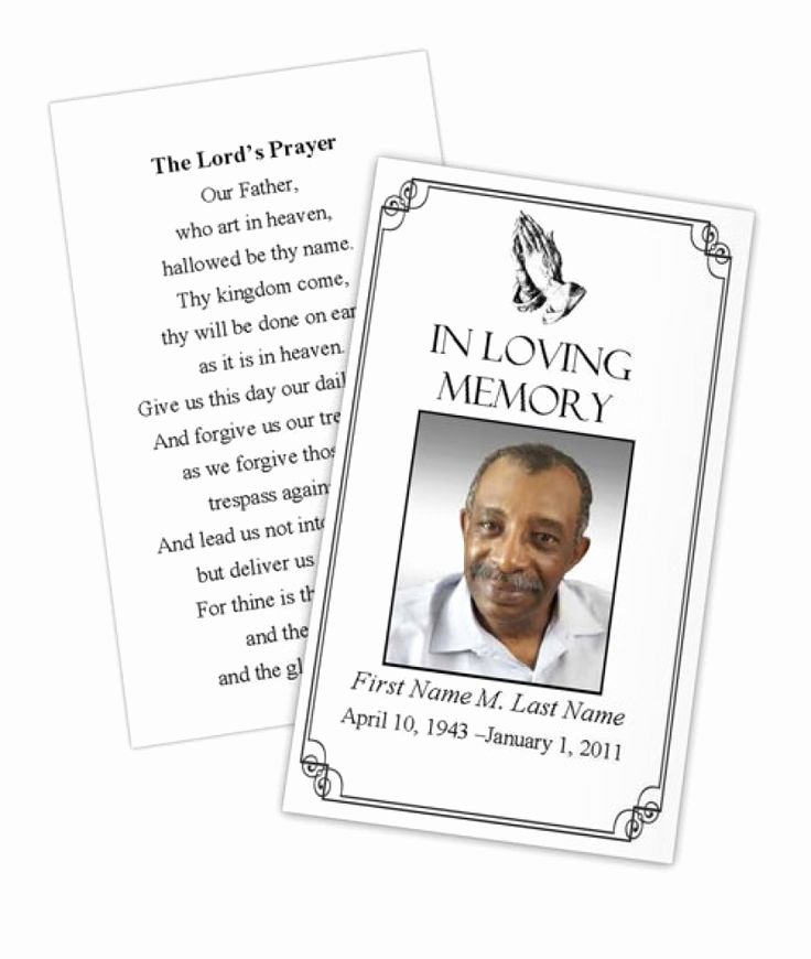 Funeral Prayer Cards Templates Awesome Best 25 Funeral Prayers Ideas On Pinterest