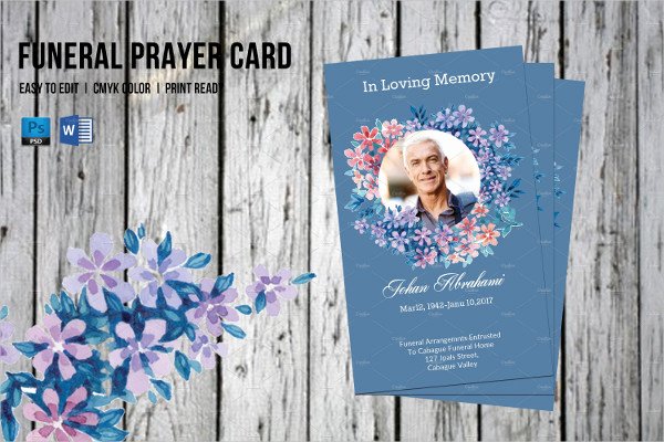 Funeral Prayer Cards Templates Beautiful Funeral Prayer Card Template 21 Psd Ai Eps format