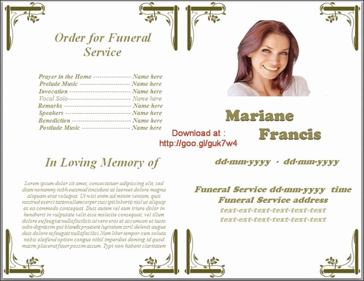 Funeral Program Templates Word Free Unique Pin by Sam Bither On Funeral Program Templates for Ms Word