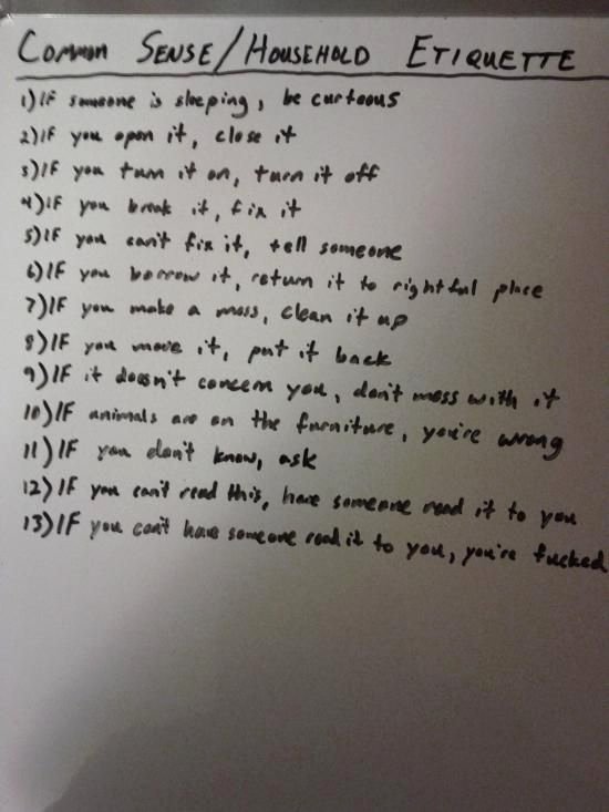 Funny Roommate Agreement Beautiful the Most Awkward Entertaining Horrifying Notes Ever