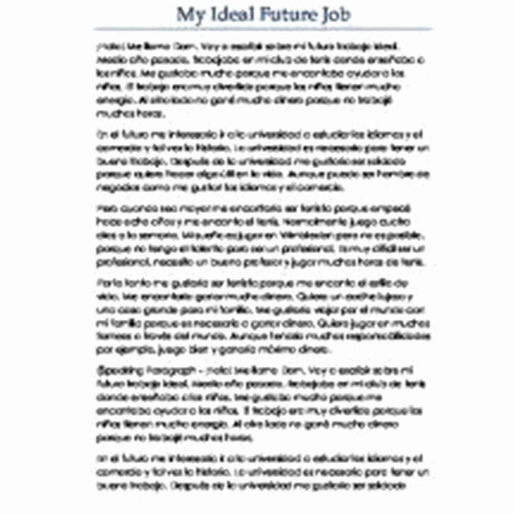 Future Career Plan Example Lovely My Future Plans Essay In French Pic