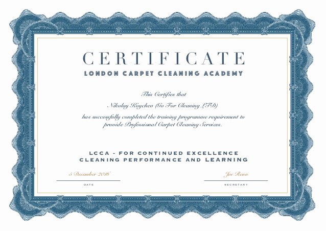 G.go/itcertificate Lovely Certificate Carpet Cleaners