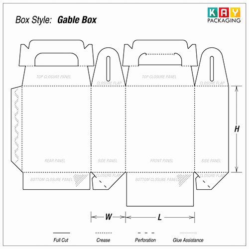 Gable Box Template Awesome Custom Gable Boxes