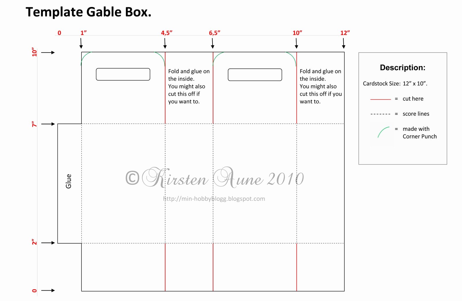 Gable Box Template Awesome Kirstens Blogg Dt Unik Hobby Gable Box