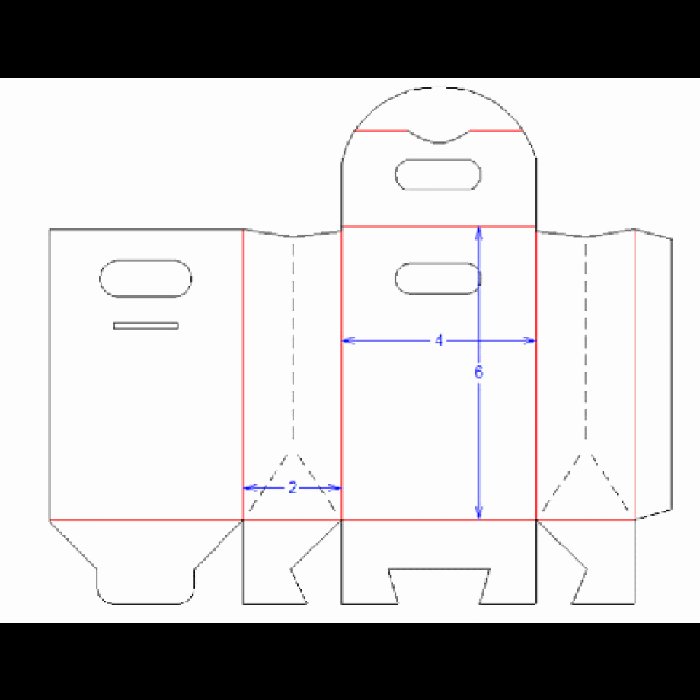 Gable Box Template Elegant 4&quot; X 2&quot; X 6&quot; Paperboard Gable Box