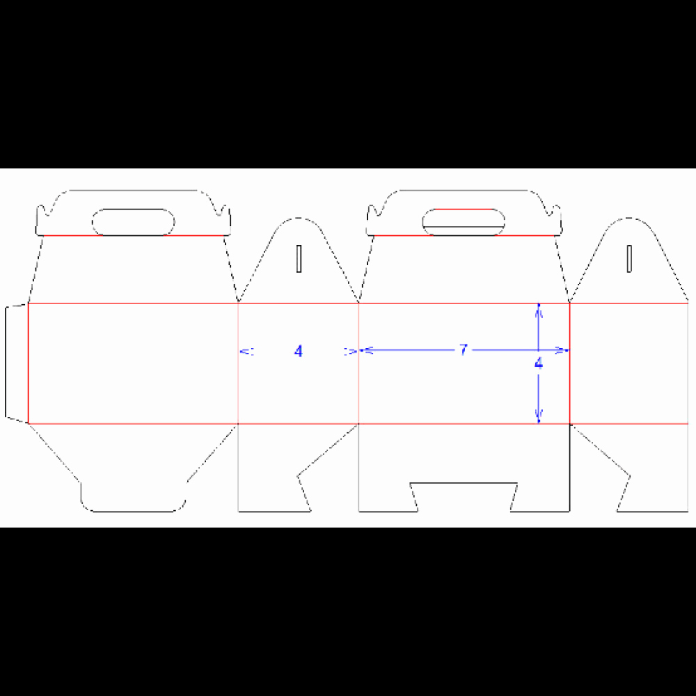 Gable Box Template Lovely 7&quot; X 4&quot; X 4&quot; Paperboard Gable Box