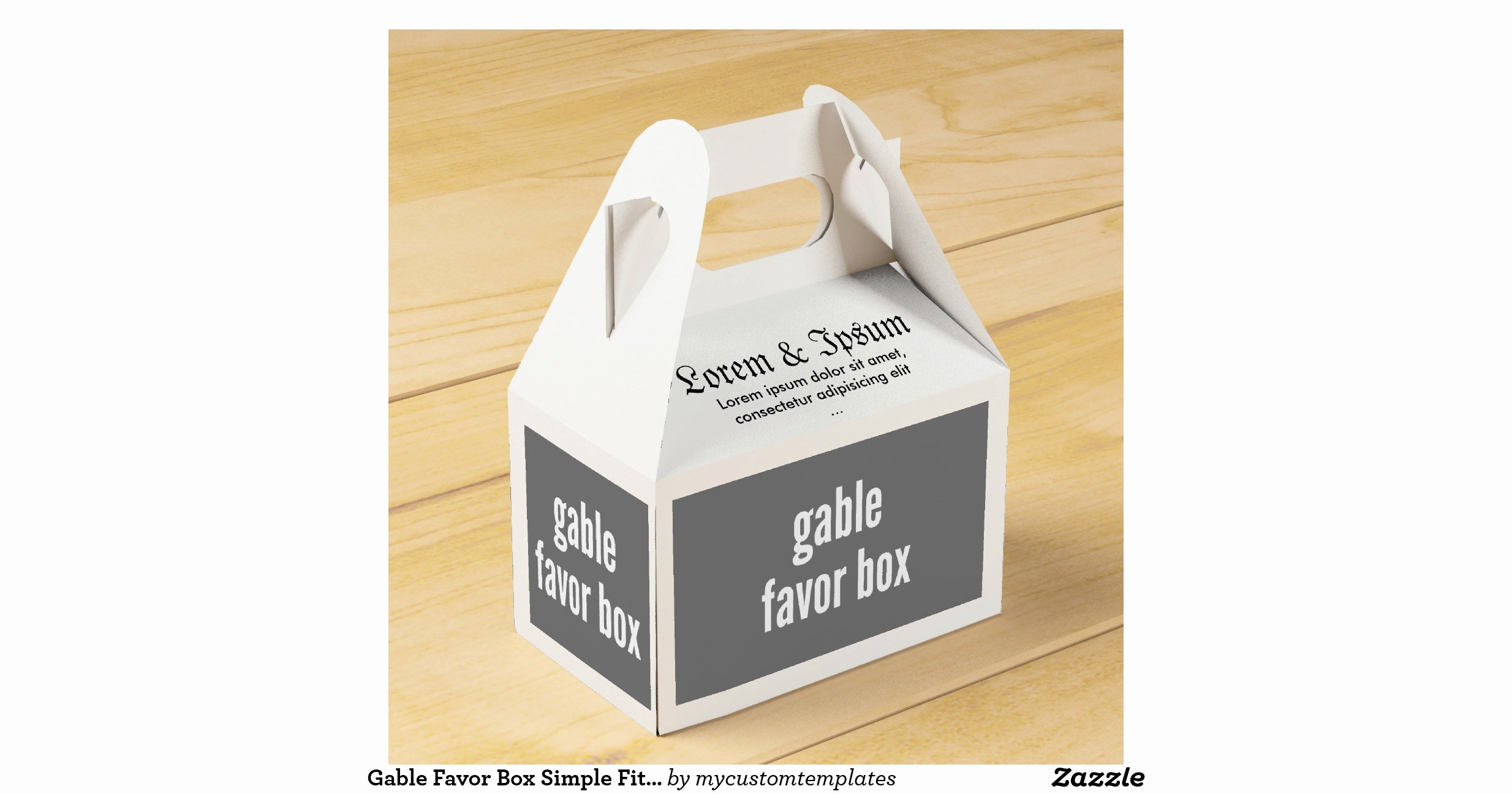 Gable Box Template New Gable Favour Box Simple Fit Template