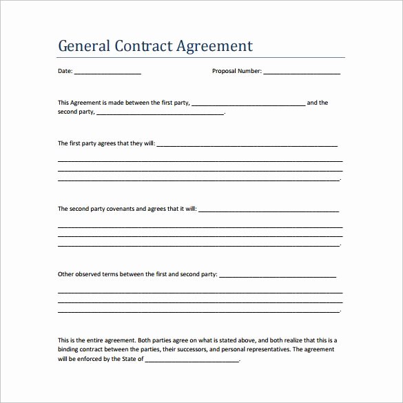 General Contractor Business Plan Template Unique Sample Contract Agreement 13 Free Documents Download In