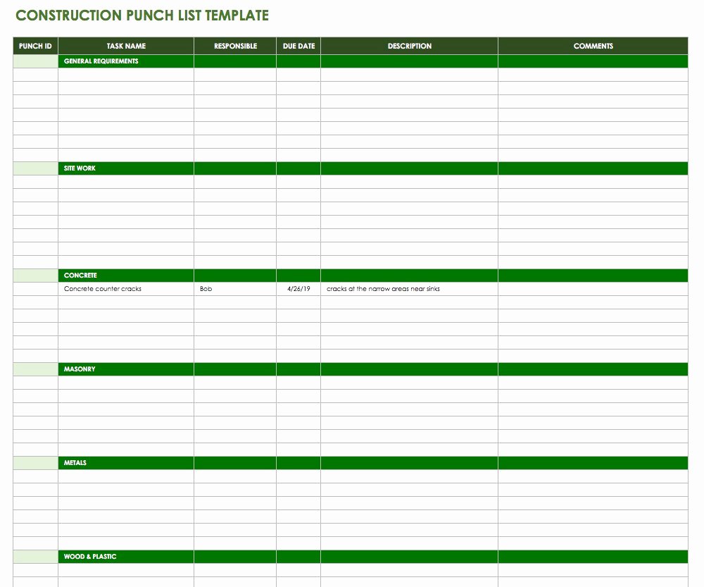 General Contractor Checklist Template Best Of Construction Cost Estimating Basics and Beyond Smartsheet