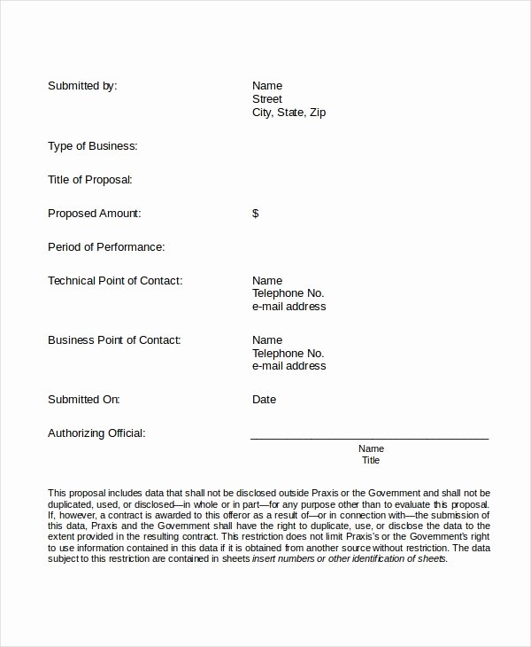 General Contractor Checklist Template Unique Contractor Proposal Template 13 Free Word Document