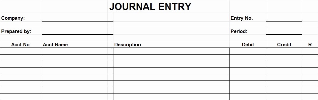 General Journal Template Excel Awesome 29 Of Entry form Template Excel